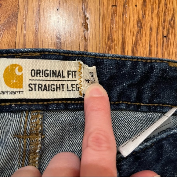 Carhartt Jeans Size 4 Original Fit Straight Leg - Picture 4 of 8